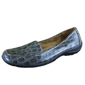 Natural Soul Women's Fanna Flat Gray Synthetic Sz 6.5 Medium Gently Used 2025